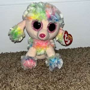TY Beanie Boo Rainbow The Poodle